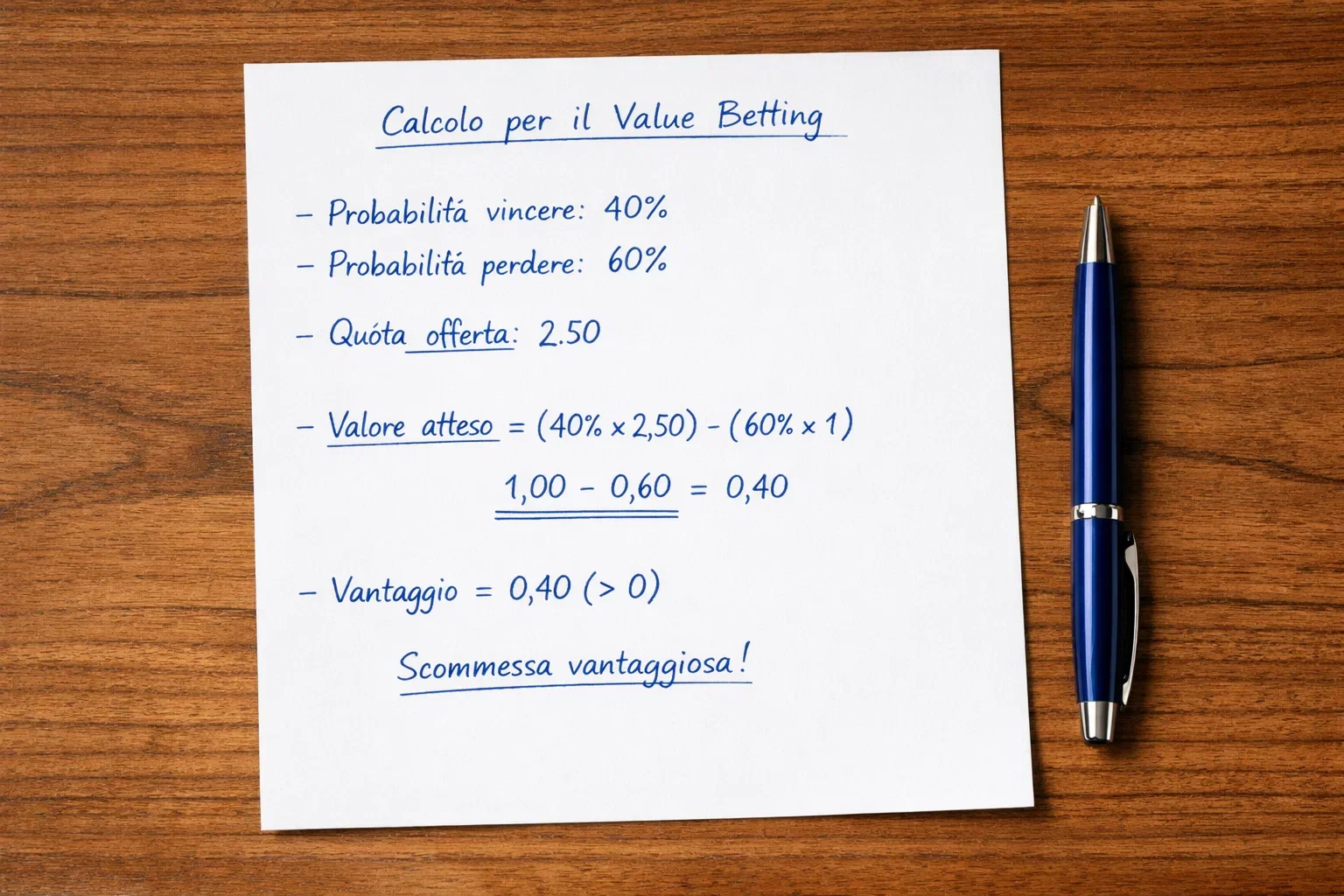 Calcoli matematici su foglio con percentuali e formule base